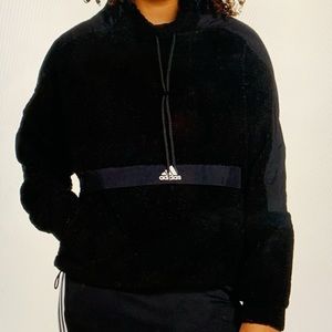 Ladies Adidas Beautiful Sherpa Pullover Jacket